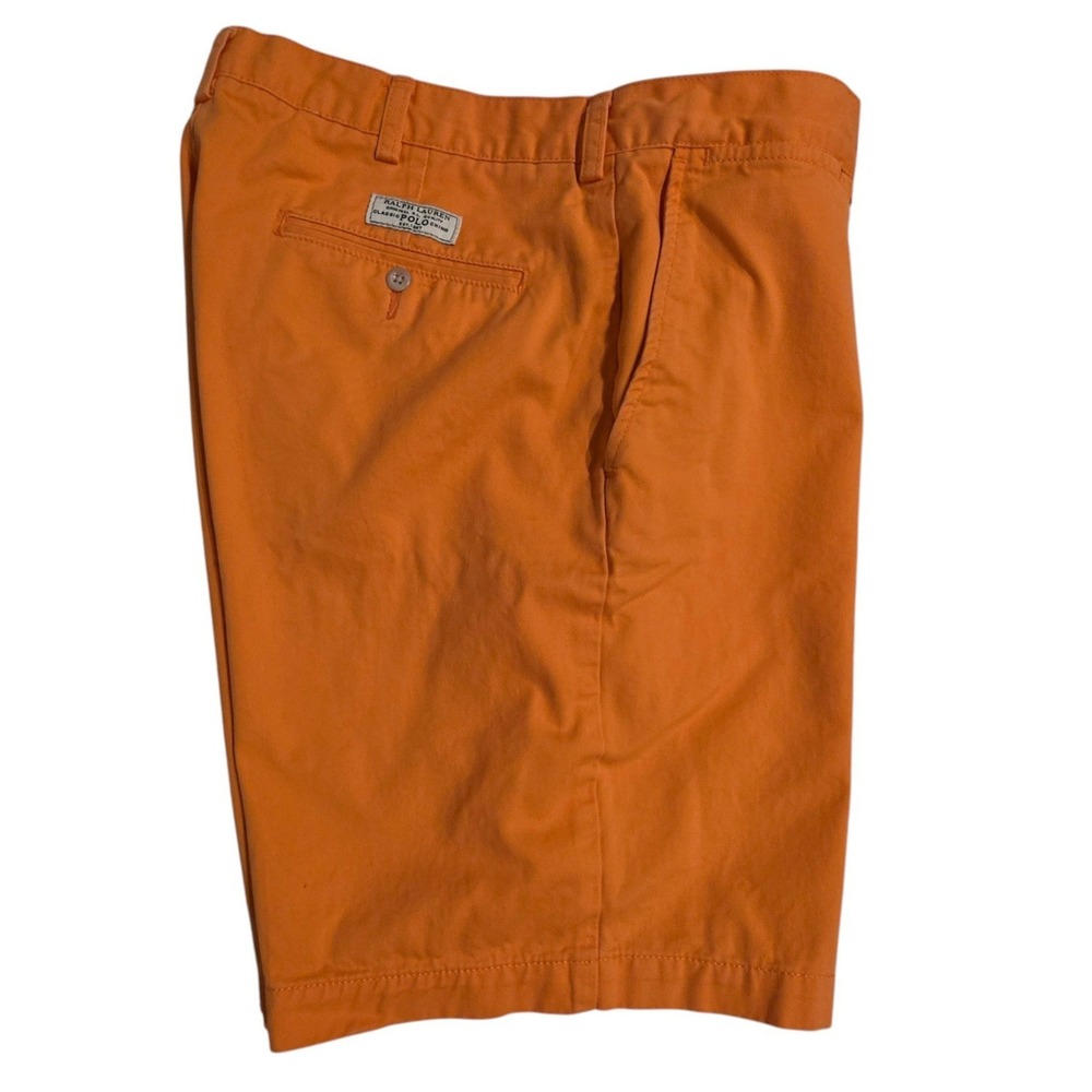 Polo Ralph Lauren Mens Prospect Chino Shorts Orange Cotton Twill 36 - Picture 2 of 9